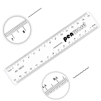 LINIJKA 15CM 10015 PSH F10 B30 K300