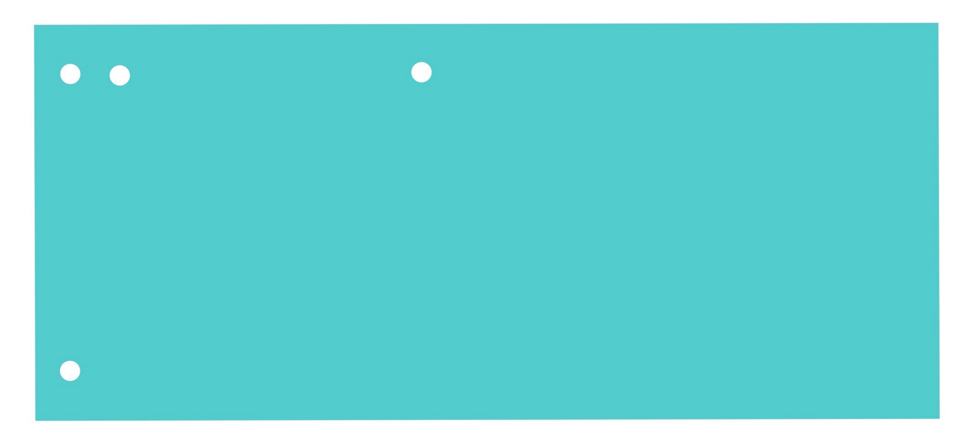 Przekładki kartonowe 1/3 A4 TRES intensywny niebieski 100szt. (105x240)