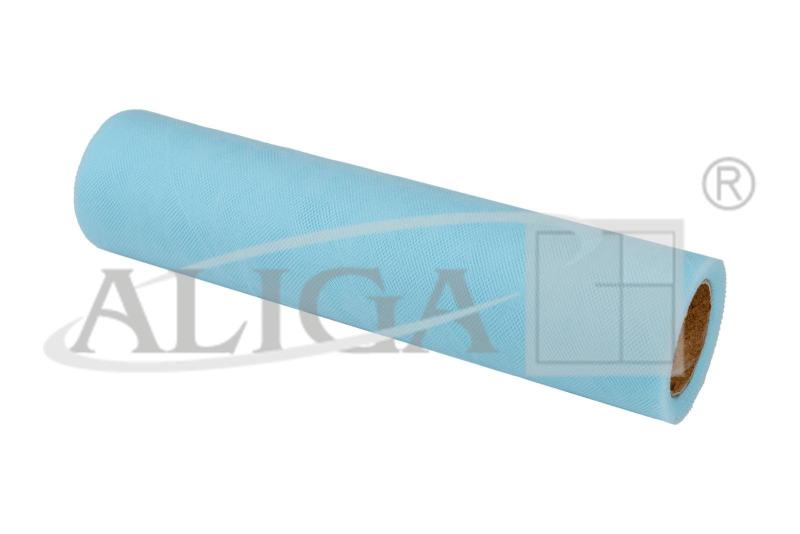 Tiul w rolce 24cmx10m TIUL-105 błękitny Aliga