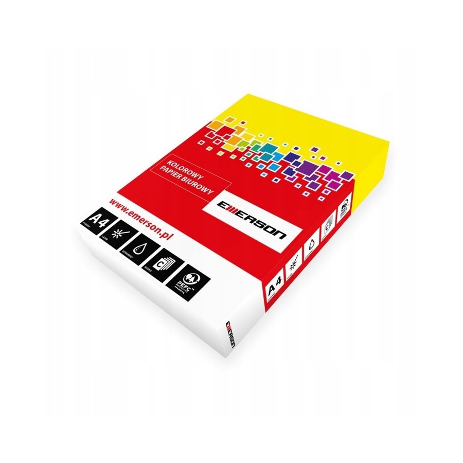 PAPIER KSERO A4/80G ŻÓŁTY [IG50] EMERSON