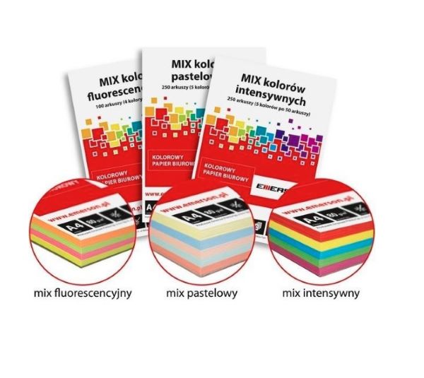 Papier ksero A4/ 80g (250) k.mix intensyw. XEM1001250 Emerson