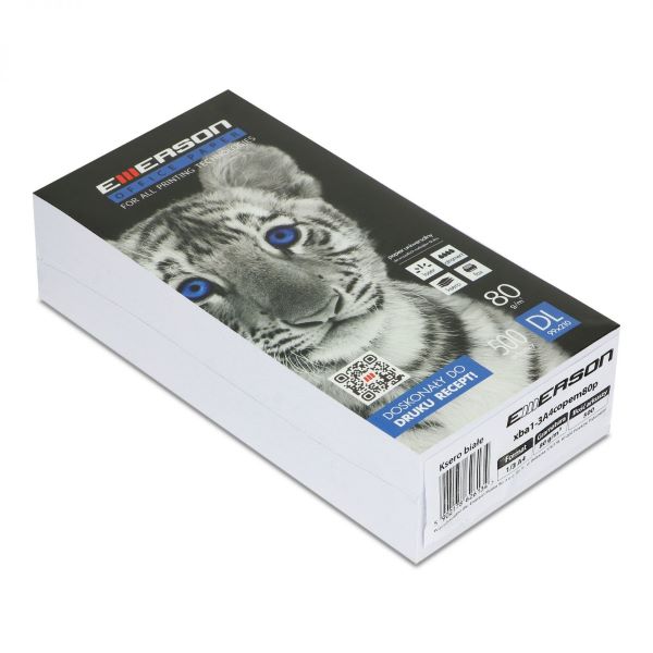 Papier ksero DL 100mmx210mm (1/3 A4) biały (500 ark.) RECEPTY