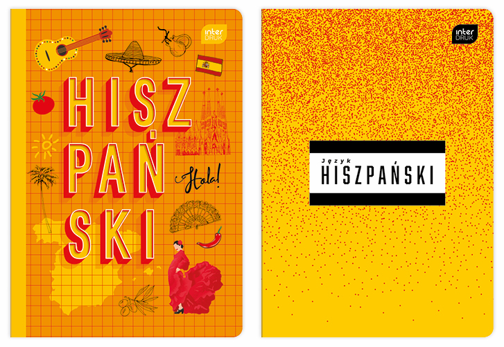 Zeszyt A5/60k kratka Hiszpański 70g Interdruk