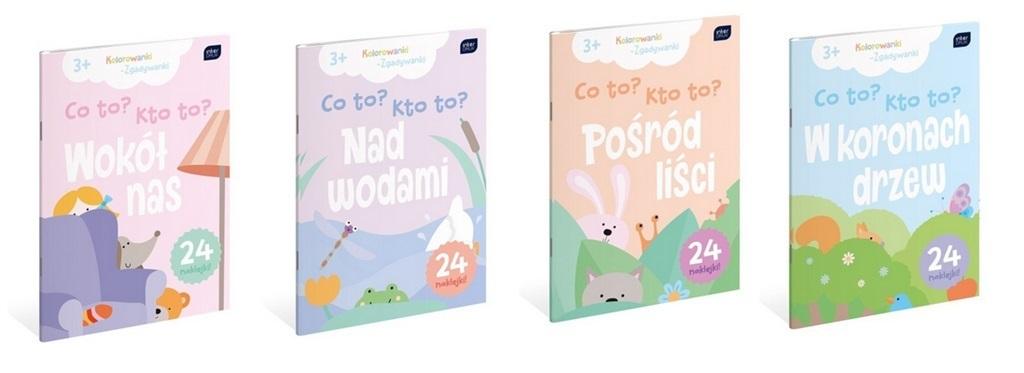 Kolorowanka A4/16 z naklejkami Co to? Kto to? Interdruk