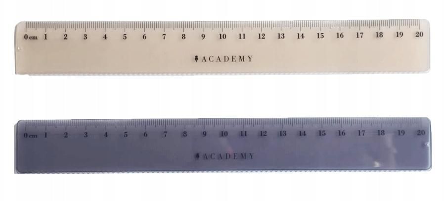 Linijka kolorowa 20 cm Academy Interdruk