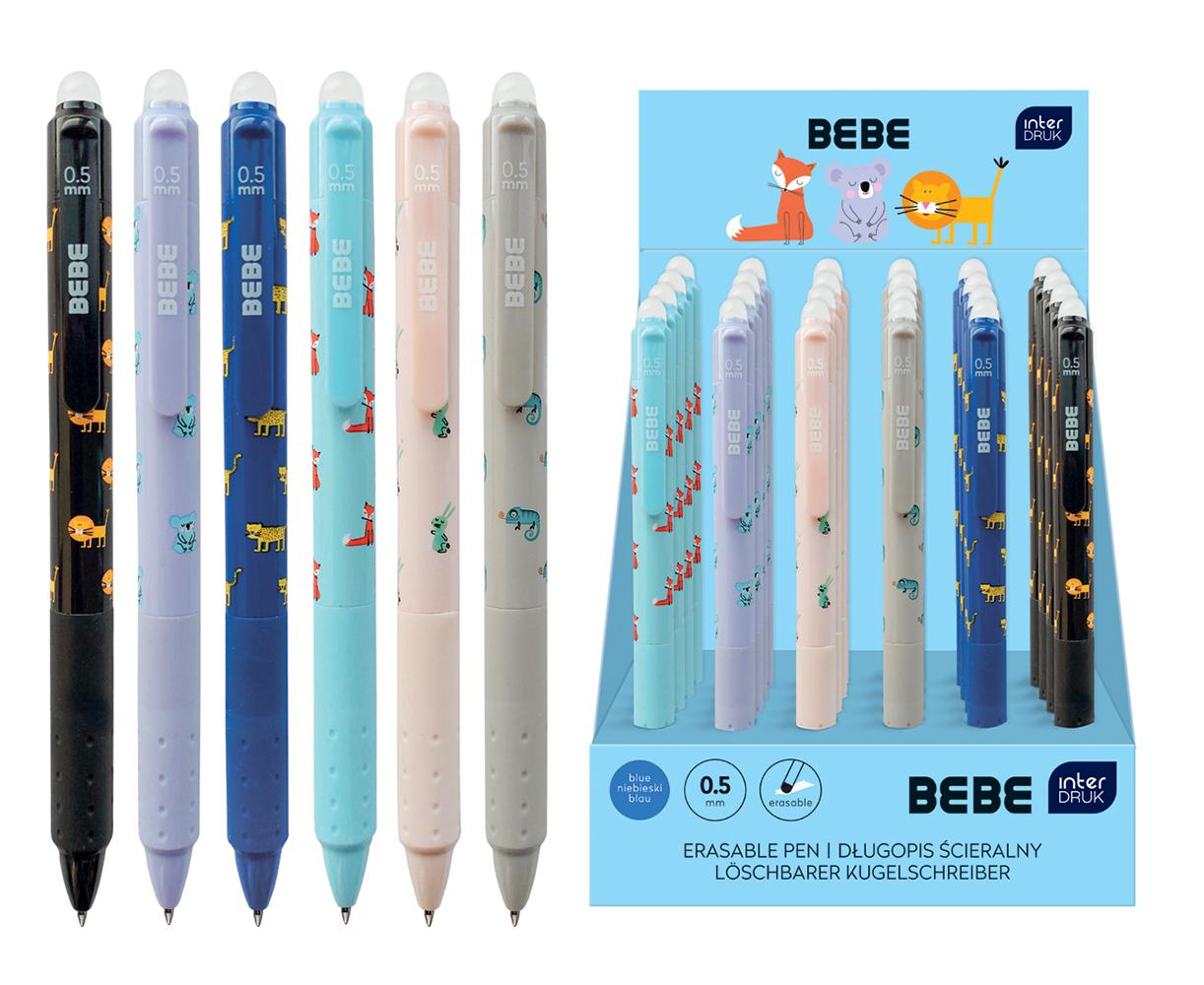 Długopis automatyczny ścieralny z gripem BEBE Kids Interdruk