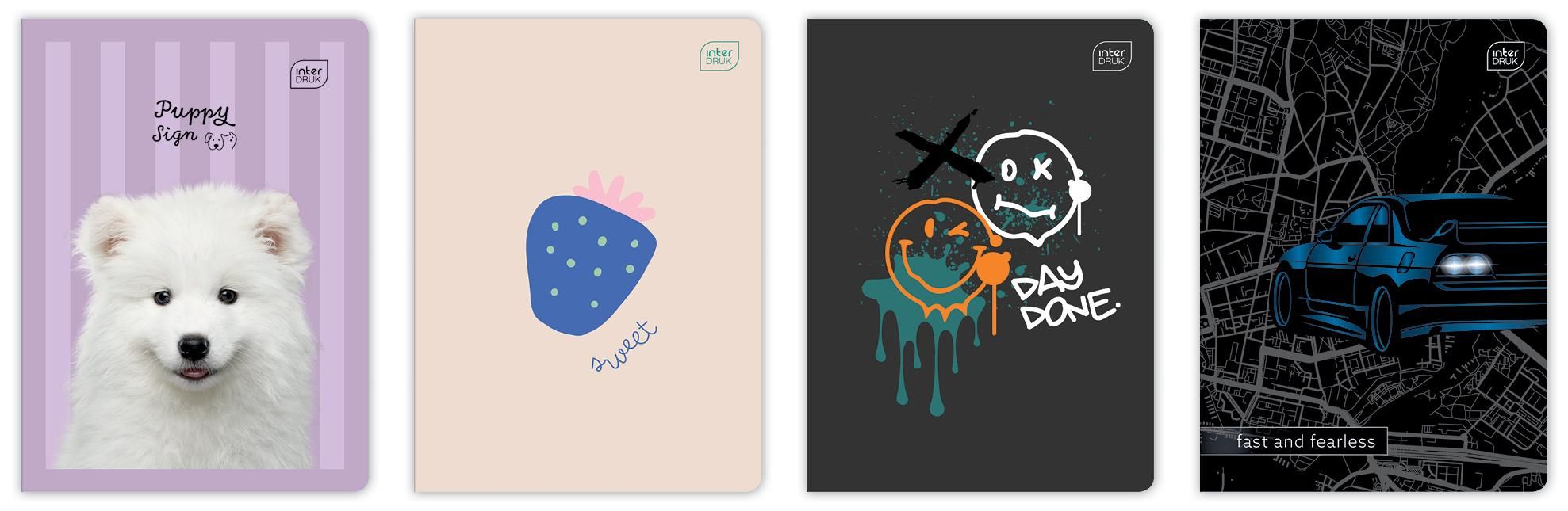 Zeszyt A5/32k gładki UV mix  Interdruk