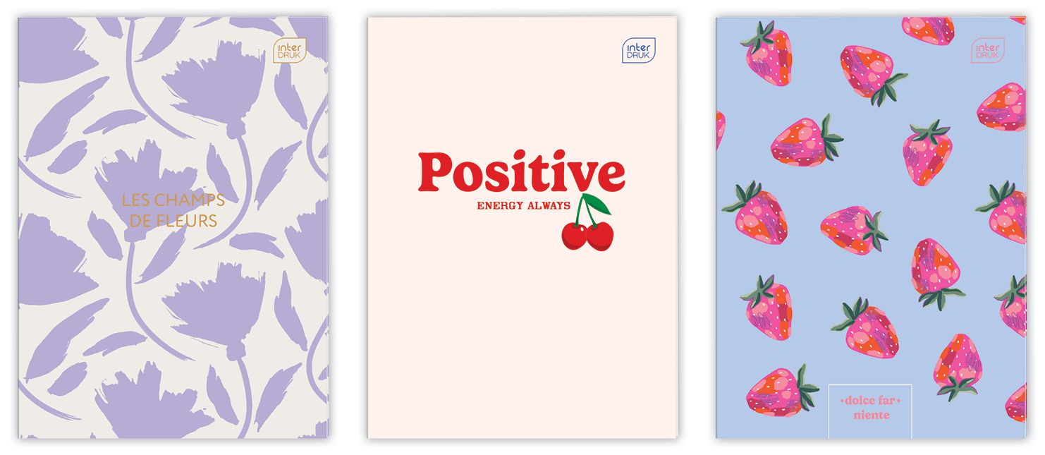 Zeszyt A4/60k kratka 70g Girls mix Interdruk