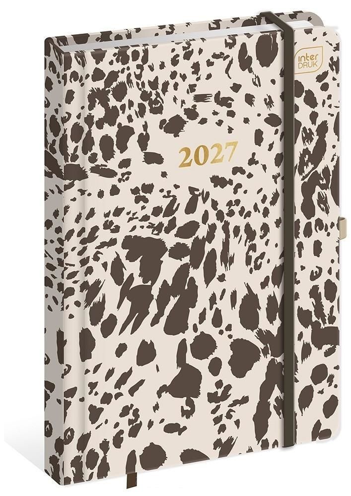 Kalendarz książkowy A5 192 Metallic Brown Spots Interdruk
