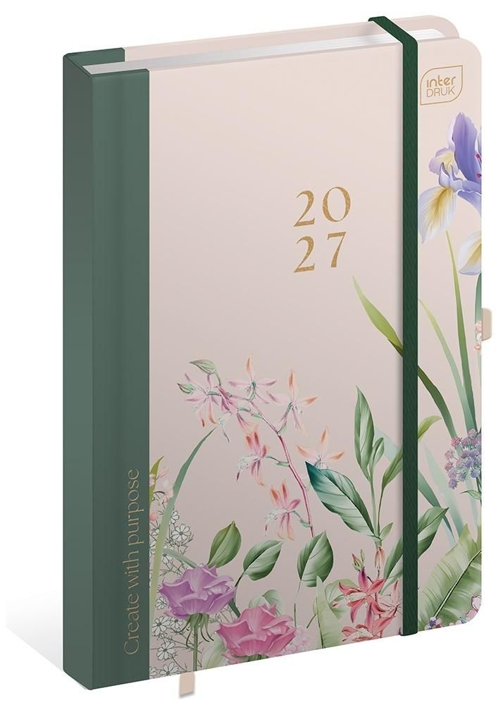 Kalendarz książkowy A5 192 Hybryda Garden Interdruk