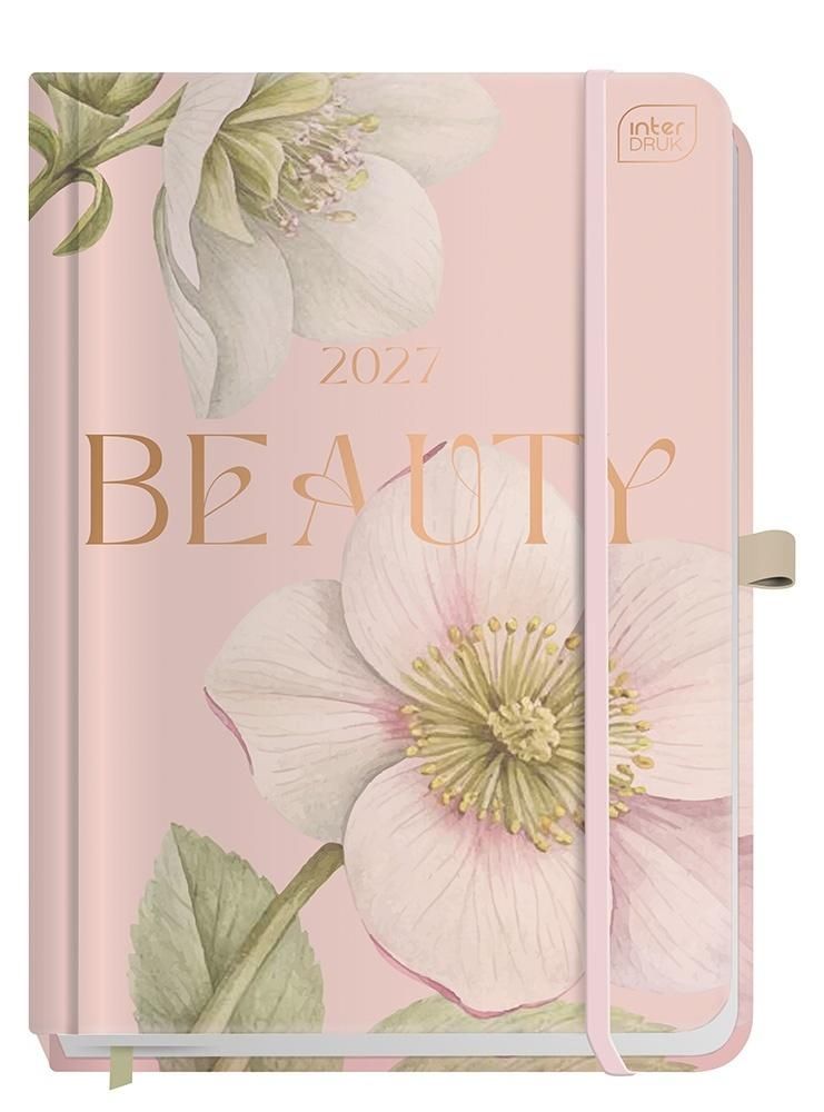 Kalendarz książkowy z kieszonką A5 192 Metallic Beauty Anemone Interdruk