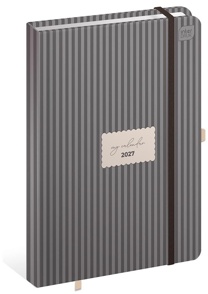 Kalendarz książkowy A5 384 Mat+UV Stripes Interdruk