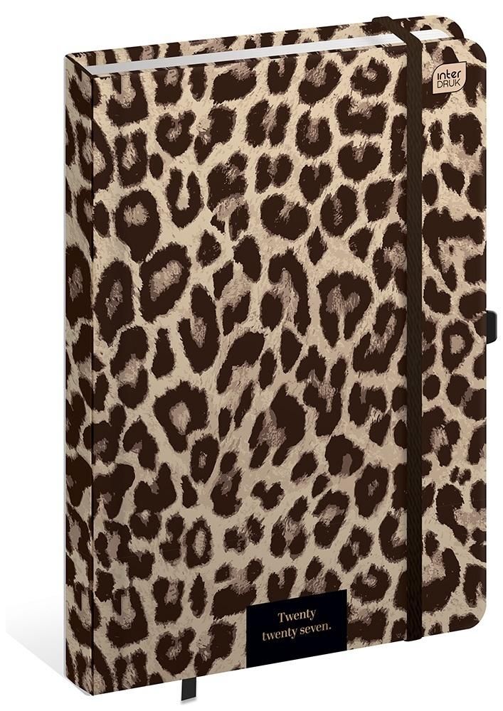 Kalendarz książkowy B5 192 Mat+UV Leopard Interdruk