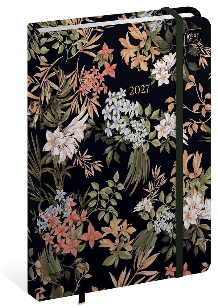 Kalendarz książkowy B6 192 Metallic Bloom Interdruk