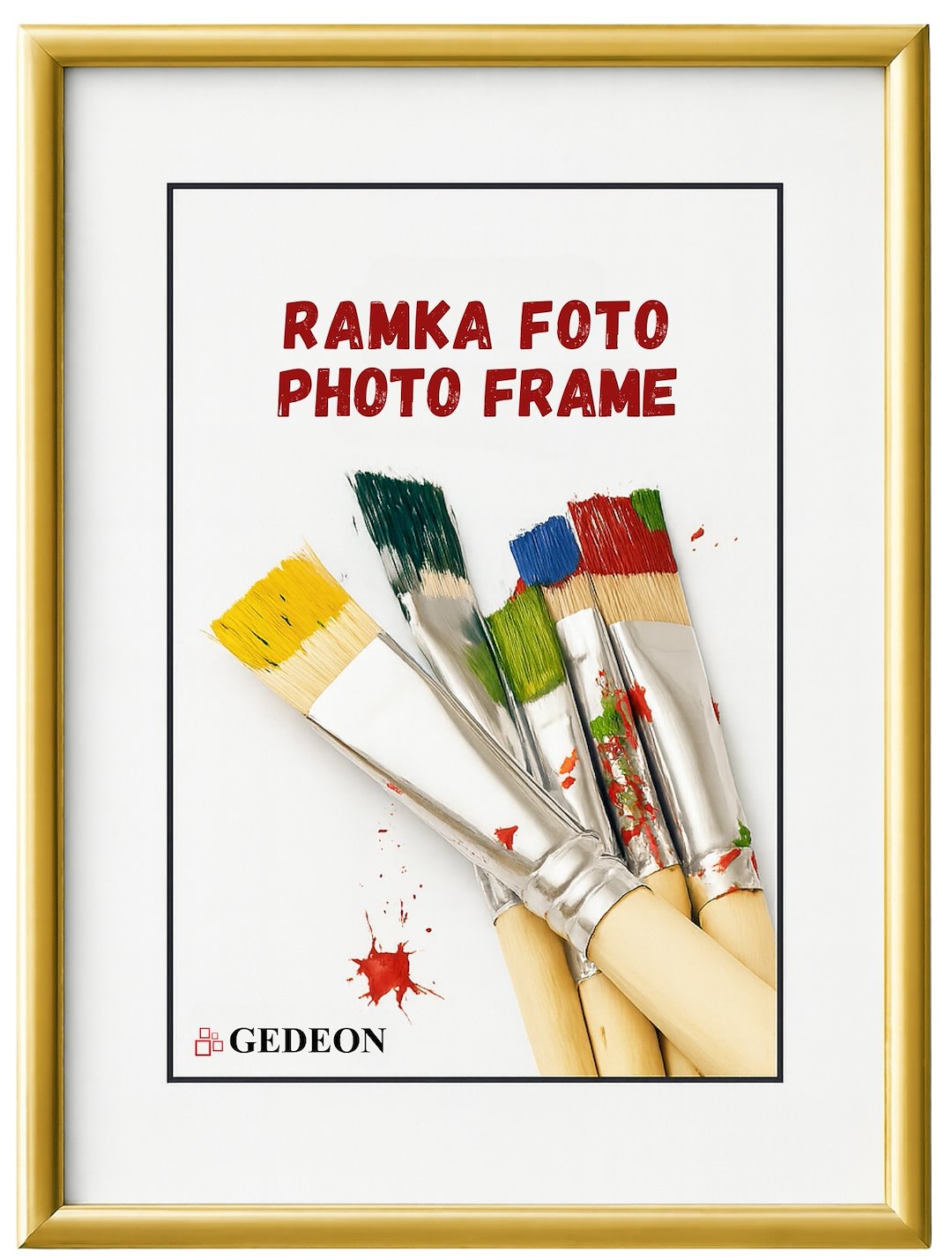 Ramka 21x29,7 plast gold PLX BB2130Gplx Gedeon