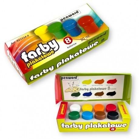 Farby plakatowe 8kol MF923334-8 Polsirhurt