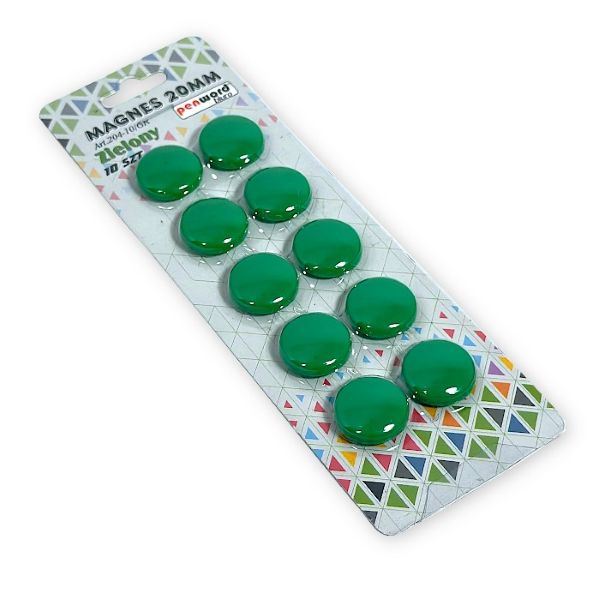 Magnesy 20mm zielone (10) 453924  Polsirhurt