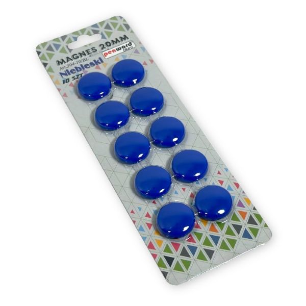 Magnesy 20mm niebieskie (10) 453948  Polsirhurt