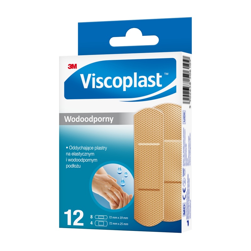 Plaster wodoodporny Viscoplast Zestaw 12szt 7100226521 3M