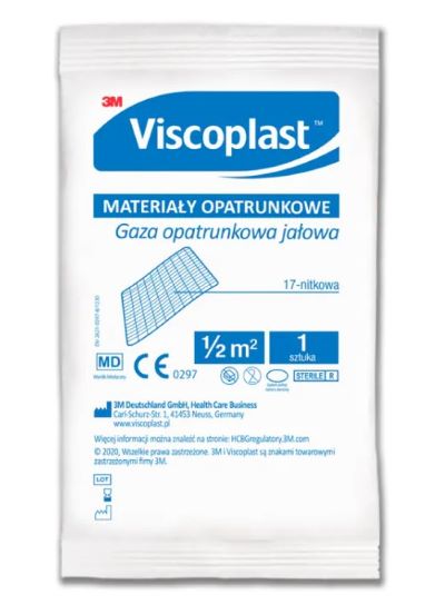 Gaza wyjałowiona Viscoplast 0,5 m2 1 szt.