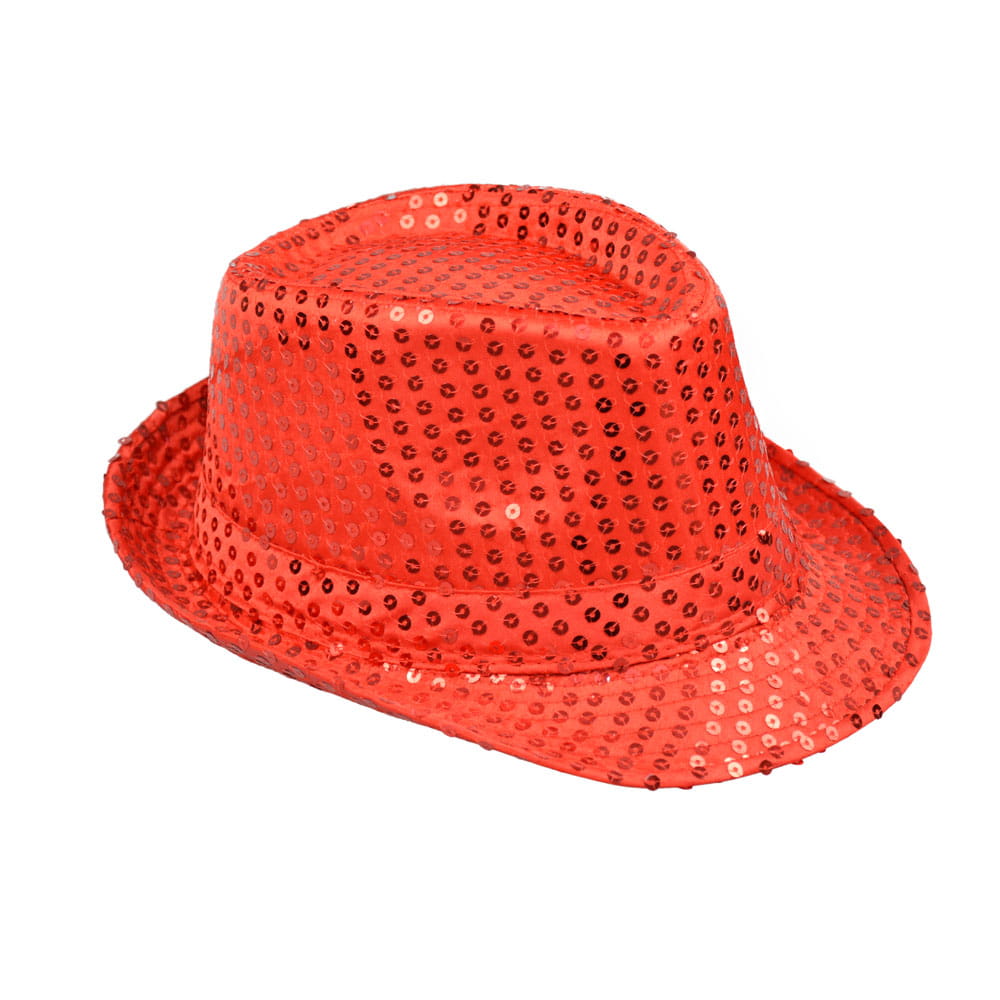 Kapelusz cekiny czerwony SH0902CZE Arpex