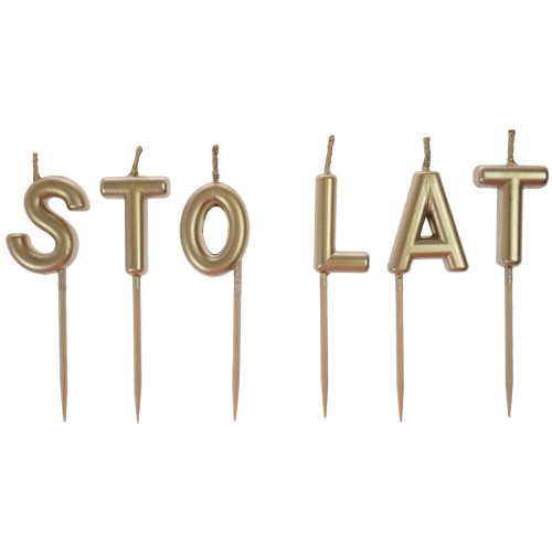 Świeczki urodzinowe napis"Sto lat" DS2035 Arpex