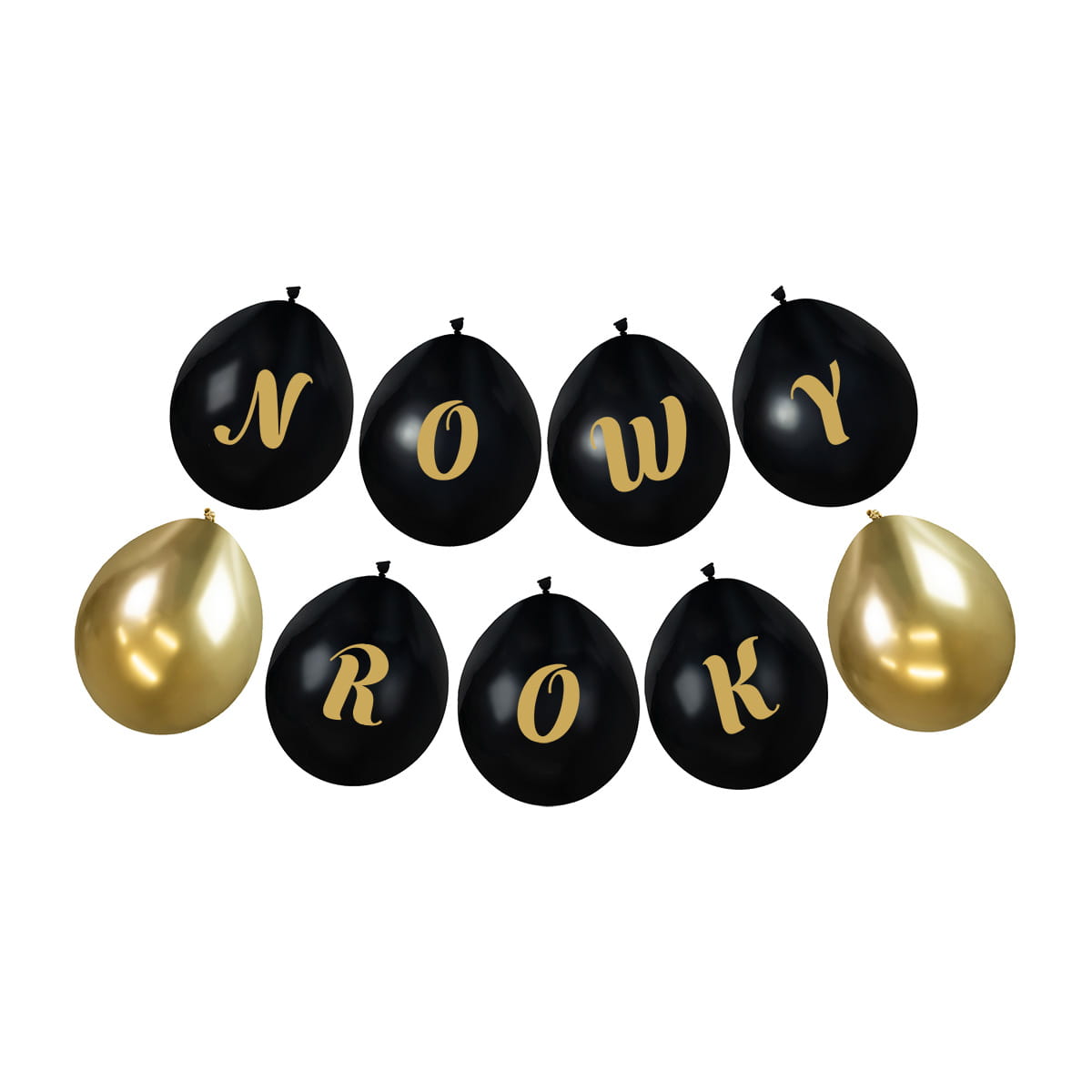 Balon z nadrukiem-Nowy Rok (9szt) KB7597 Arpex