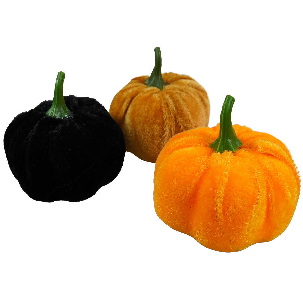 Welurowe dynie (3szt) VZ2478 Halloween Arpex