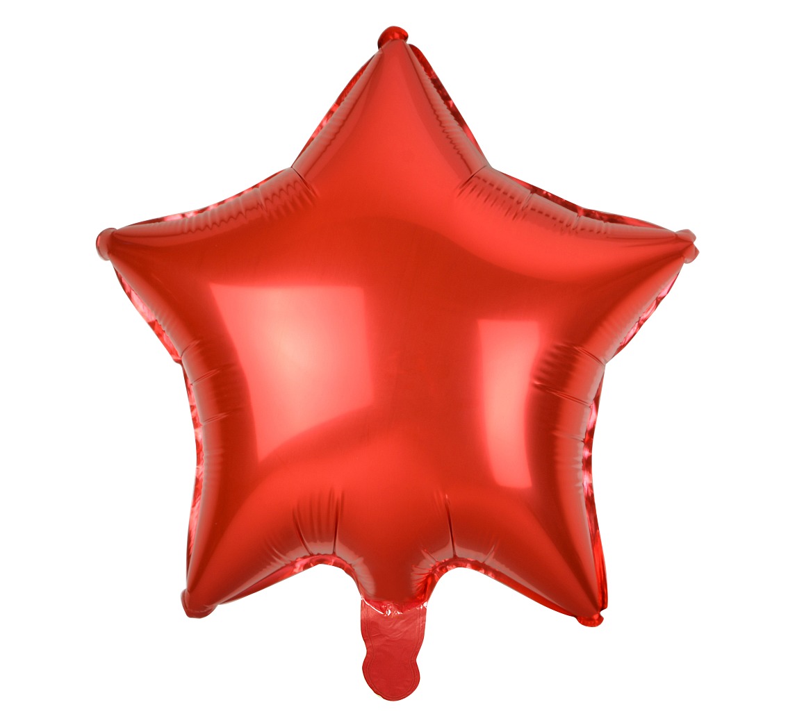 Balon foliowy Gwiazda czerwona 19" HS-G19CW GoDan