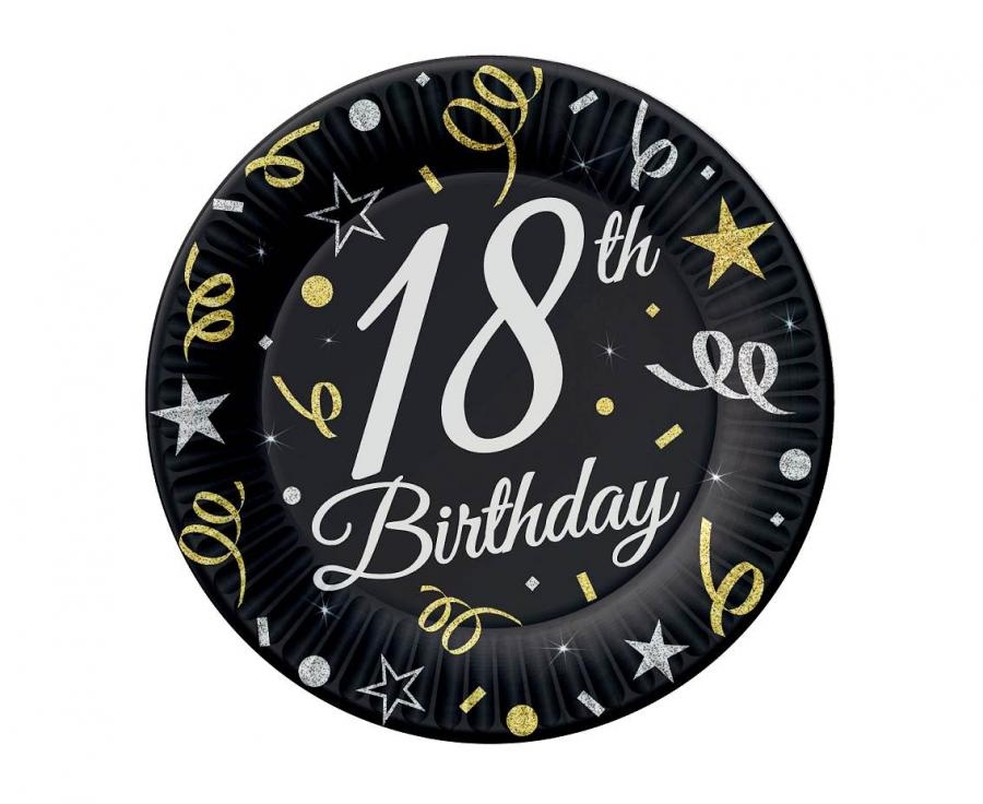 Talerzyki papierowe B&C 18 18cm 6szt