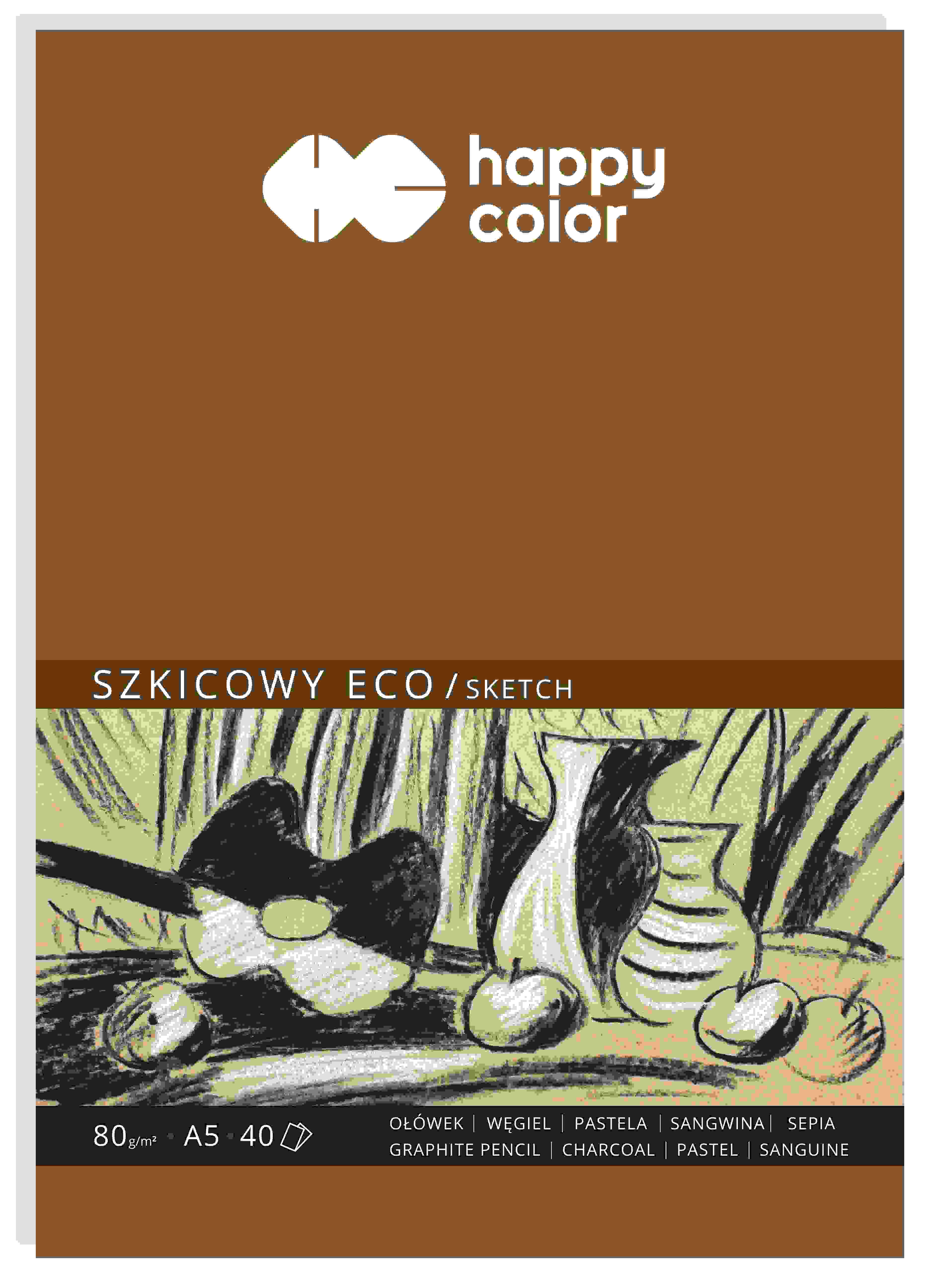 Blok szkicowy Eco Art  A5/40k. 80g Happy Color Steadler HA 3708 1520-A40