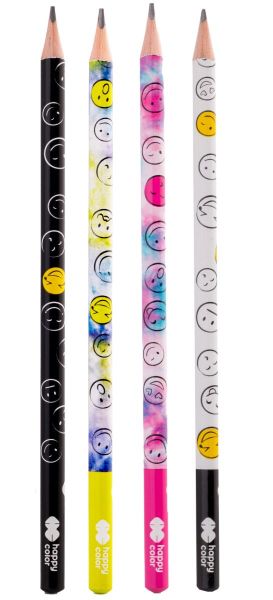Ołówek trójkątny 2B Smile Happy Color HA  3130 01SM-2B   GDD