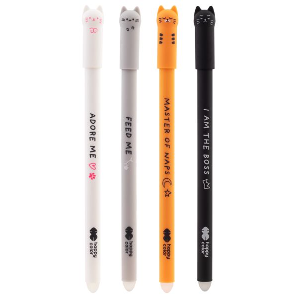 Długopis wymazywalny Kitty 0,5 niebieski HA 4120 01KI-3 Happy Colo