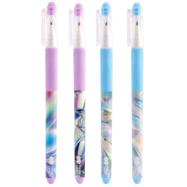 Długopis wymazywalny Holo Wave z gripem 0,5mm niebieski Happy Color HA 4120 01HW-3 GDD