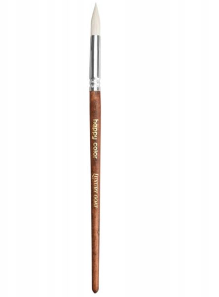 Pędzel hobby naturalny, biała koza, okrągły nr 9 Happy Color HA 7220 1022-9