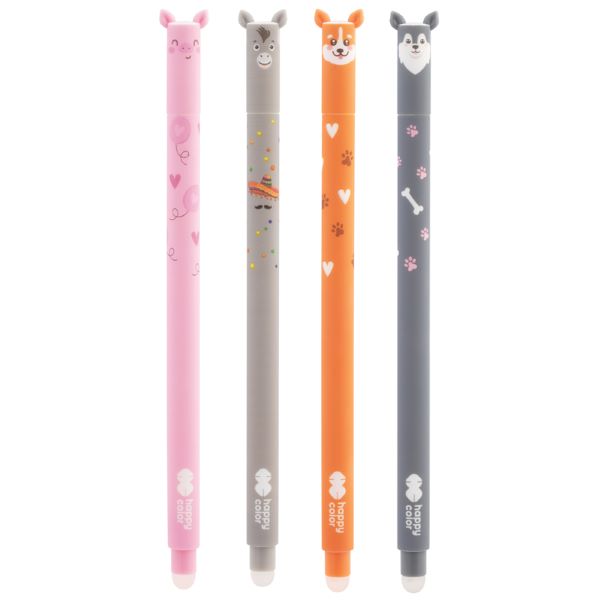 Długopis wymazywalny Uszaki Babe 0,5mm niebieski Happy Color HA 4120 01UB-3 GDD