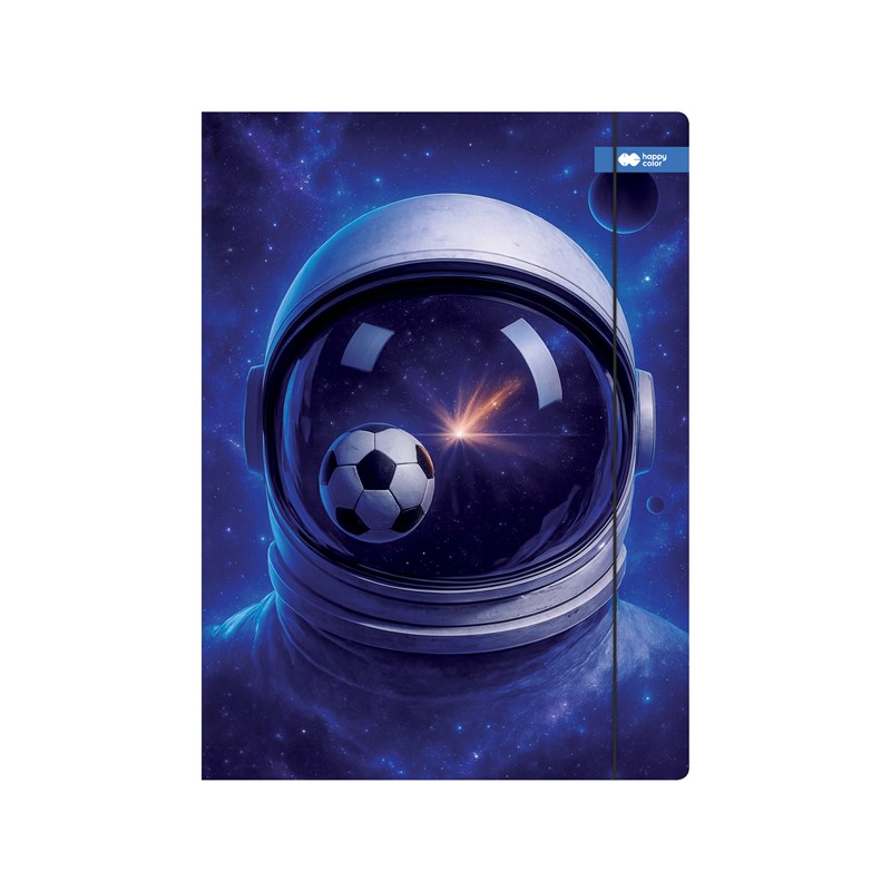 Teczka z gumką Cosmo Ball Astro niebieska 24x31cm Happy Color GDD