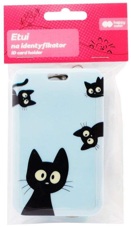 Etui na identyfikator, wysuwane Cats-Black Happy Collor HA 4911 0711-CA1