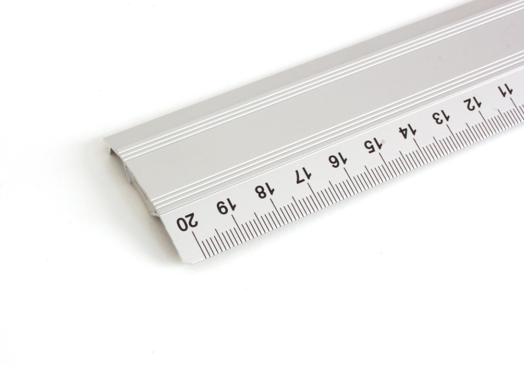 Linijka aluminiowa z gumą Leniar 20cm 30070