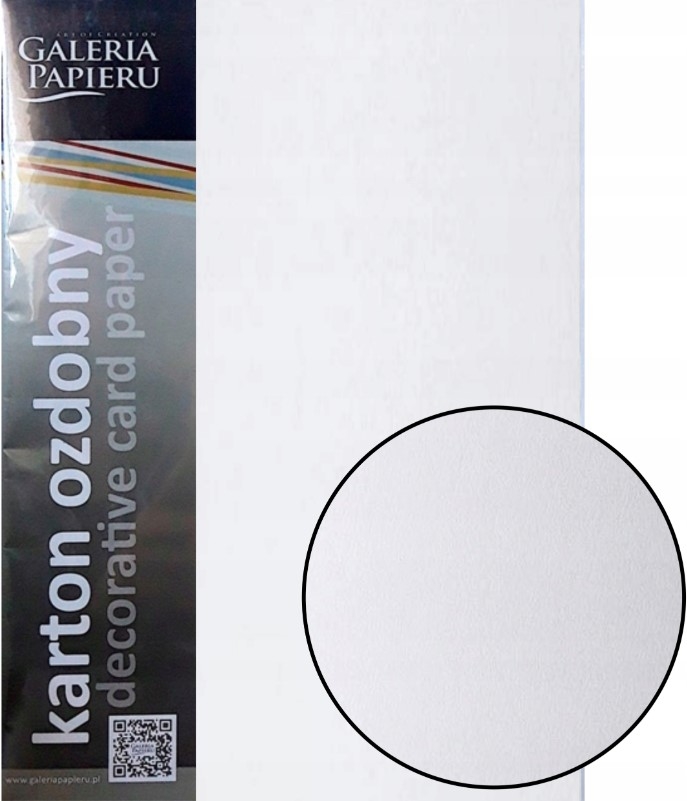 Papier wizytówkowy A4 gładki biały 20szt. 250g. Argo