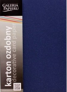 Karton ozdobny A4 20 arkuszy MIKA granat Argo 240g