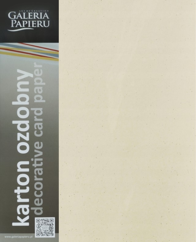 Karton ozdobny A4 20 arkuszy MIKA kremowy Argo 240g