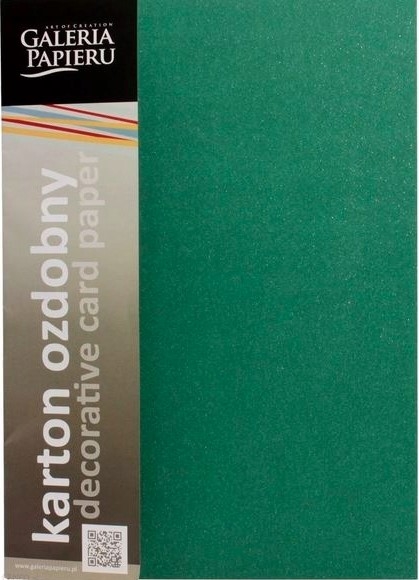 Karton ozdobny A4 20 arkuszy MIKA zielony Argo 240g