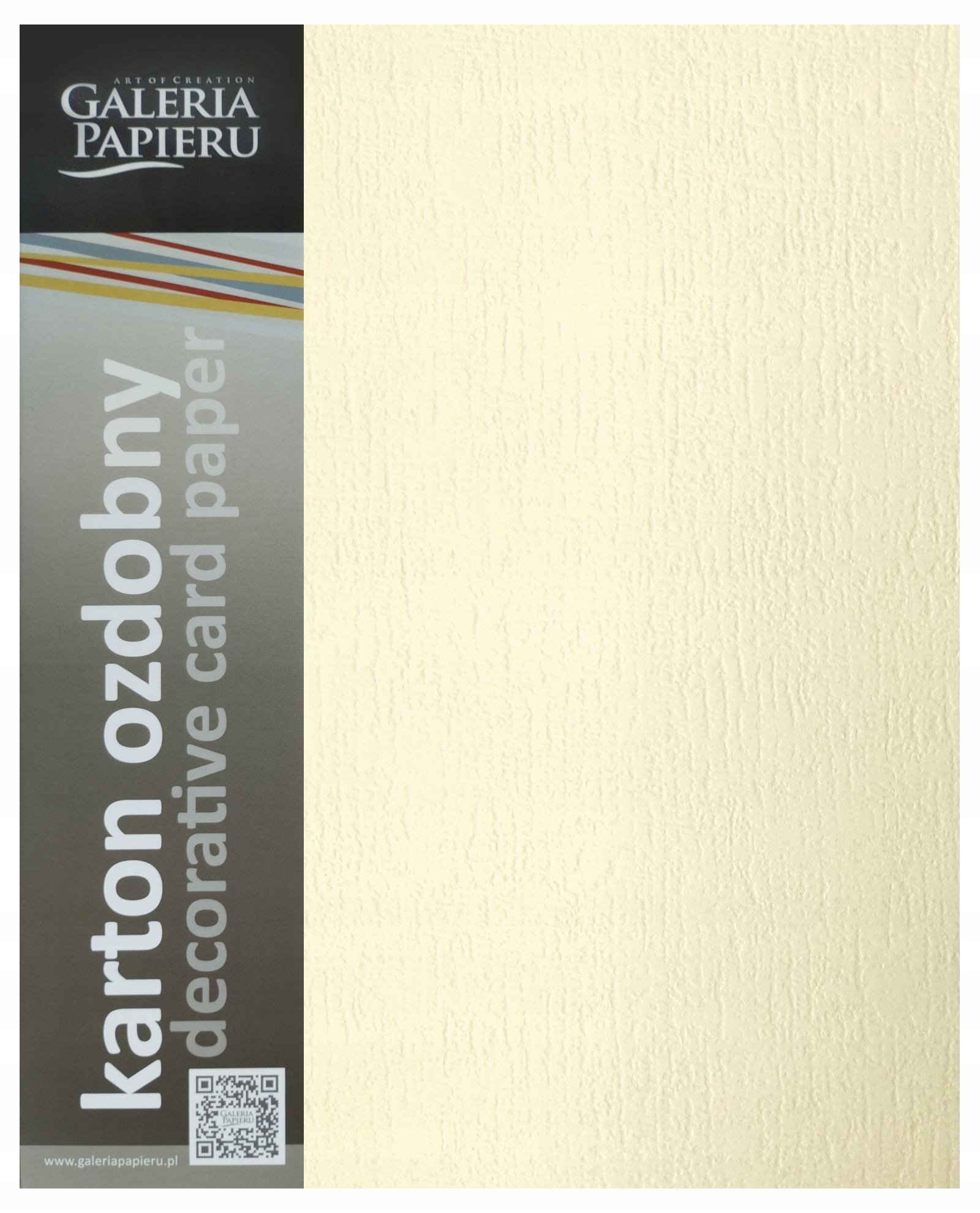 Karton ozdobny A4 20szt. kora biały Argo 230g