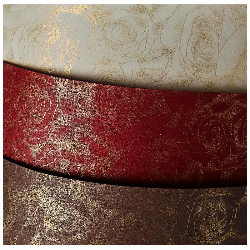 Karton ozdobny A4 20 arkuszy Róże krem Argo 250g