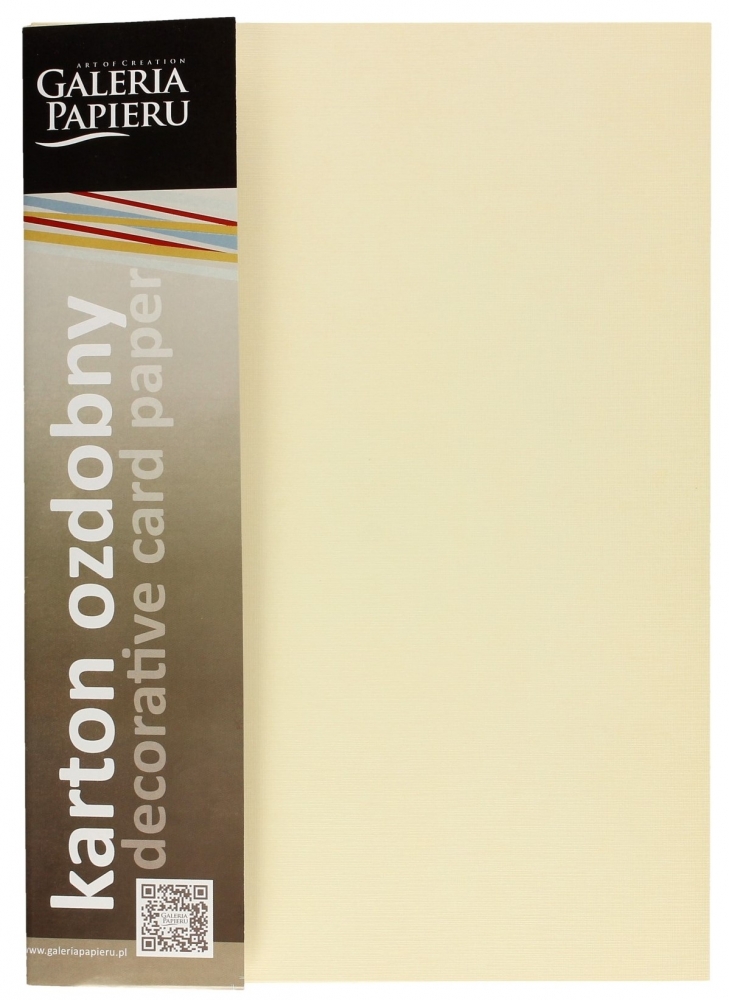 Karton ozdobny A4 (20) Natte kremowy Argo 250g 205802