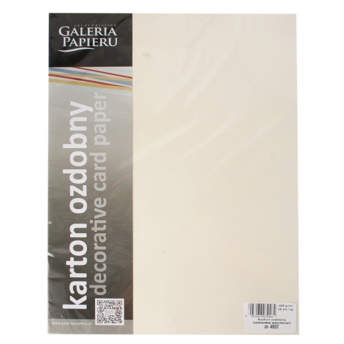 Karton ozdobny A4 (20) Sawanna kremowy  Argo 200g
