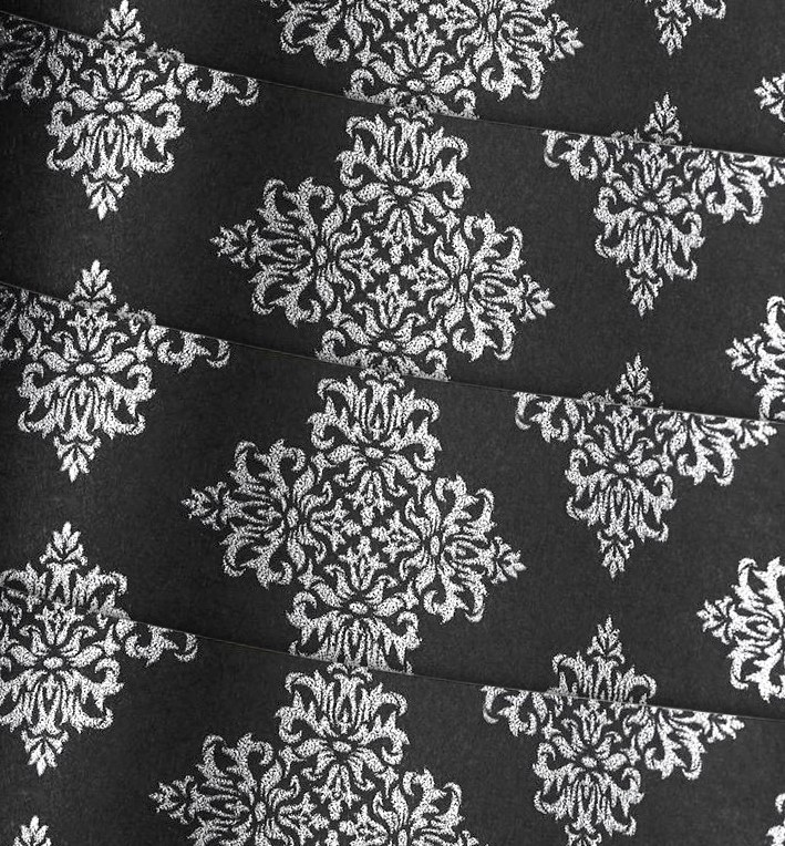 Karton ozdobny A4 20 arkuszy Glamour czarny Argo 230g