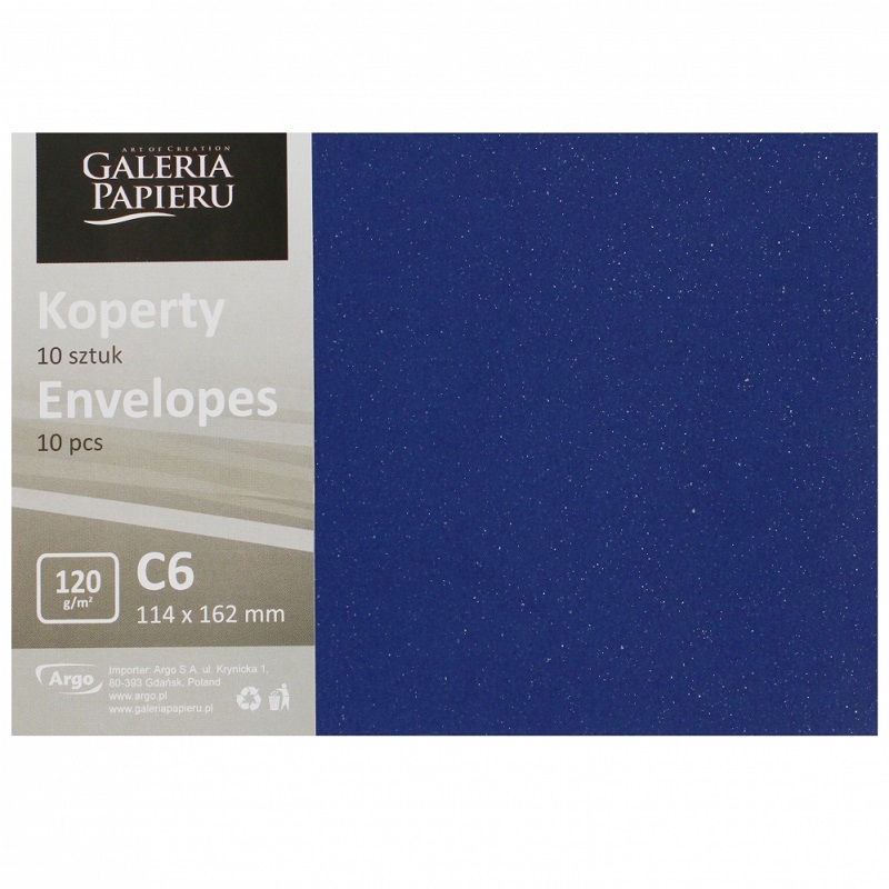 Koperta C6/10 Mika granat P. 120g Argo [280246]