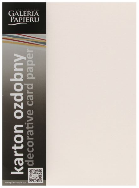 Karton ozdobny A4 (20) kratka kremowy Argo 220g 201632